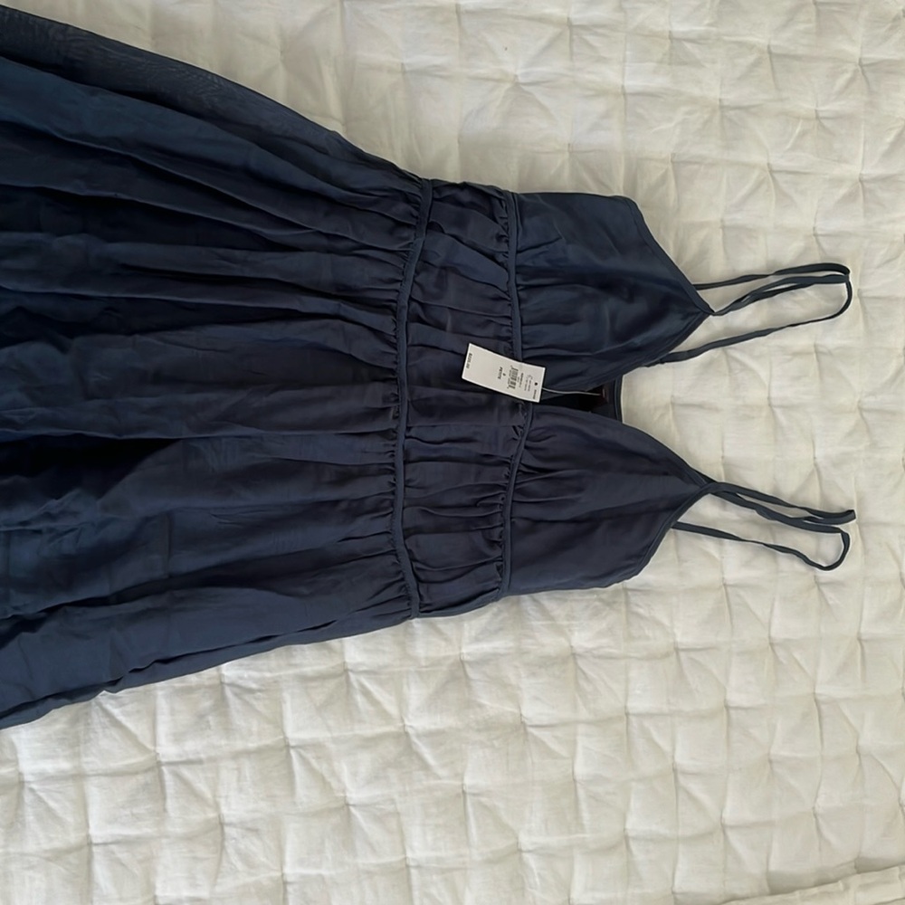 Banana Republic cotton-silk maxi dress, size:0, petite